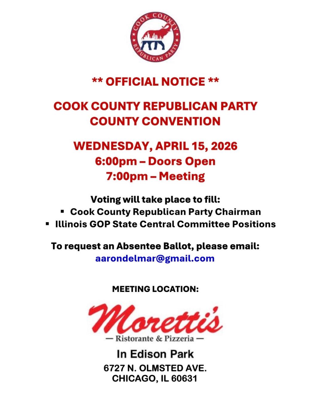 Cook GOP Convention